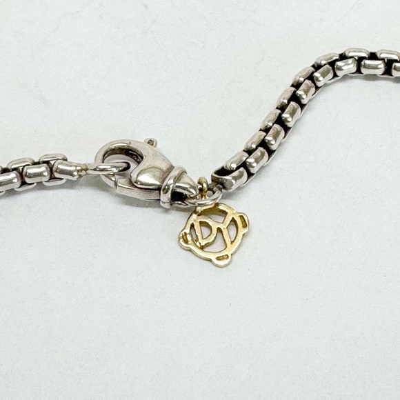 David Yurman 3.6mm Box Chain Necklace .925 18K Gold Hangtag - Picture 5 of 6